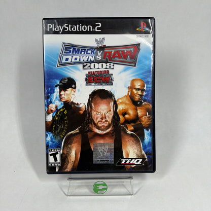 WWE Smackdown vs. Raw 2008 (Sony PlayStation 2 PS2, 2007)