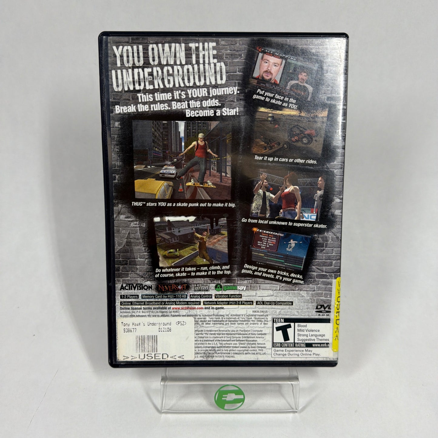 Tony Hawk Underground (Sony PlayStation 2 PS2, 2003)
