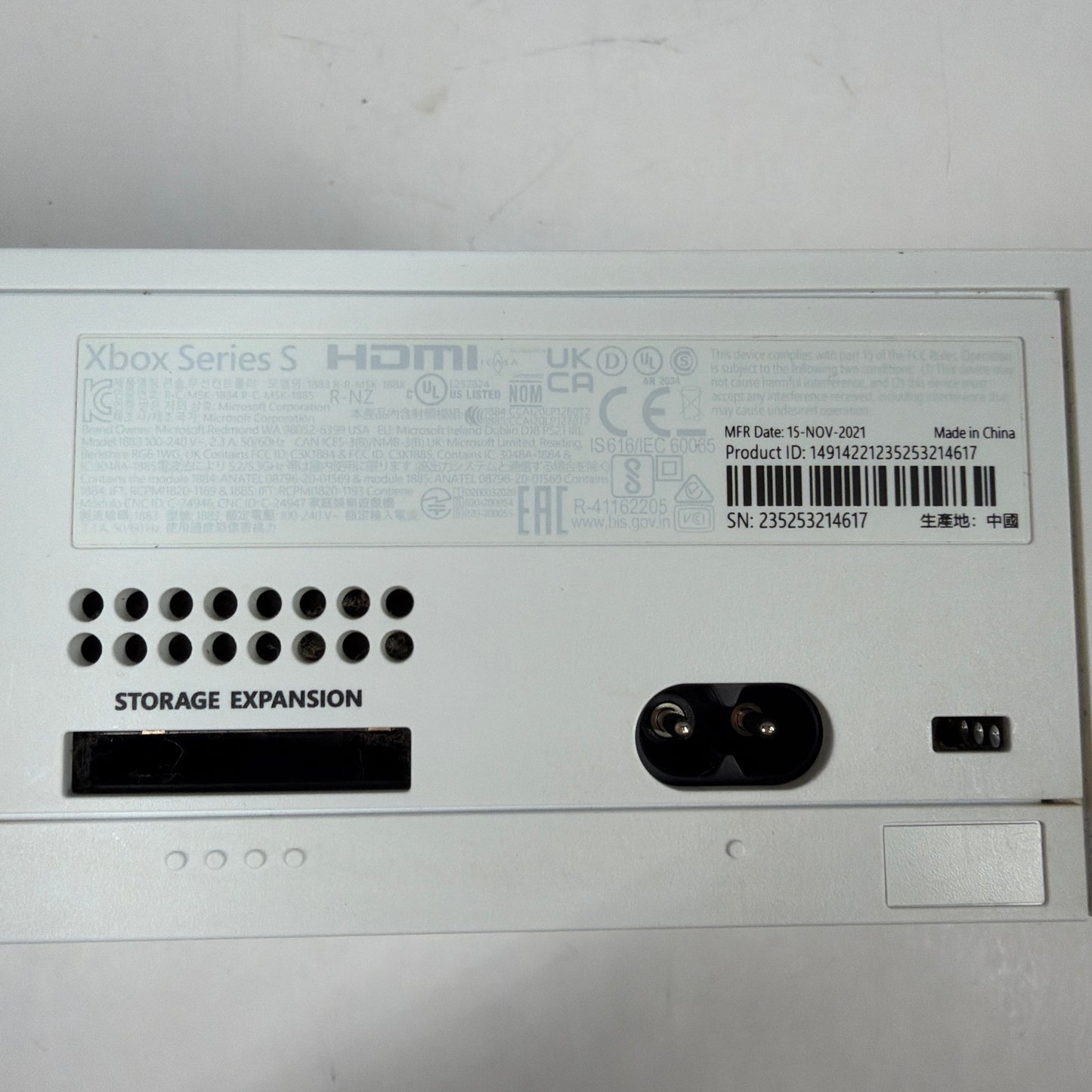 Microsoft Xbox Series S 512GB Console Gaming System Only Robot White 1883