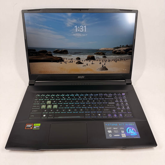 MSI Katana A17 AI B8VE 17.3" Ryzen 9 8945HS 32GB RAM 1TB SSD GeForce RTX 4050
