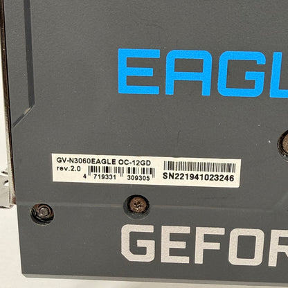 Broken Gigabyte GeForce RTX 3060 Eagle OC 12GB GDDR6 GV-N3060EAGLE OC-12GD