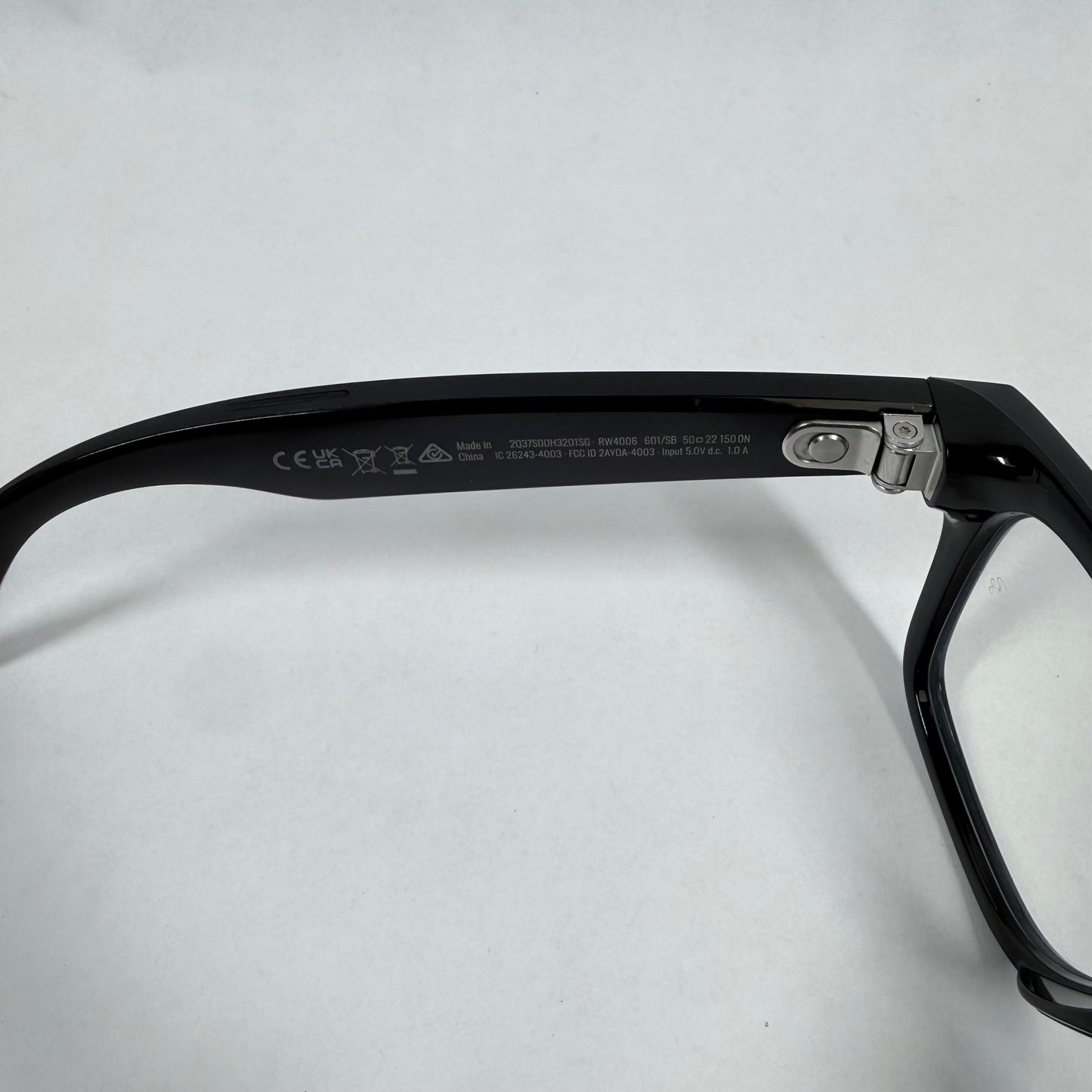 Ray-Ban Stories Wayfarer Matte Black Standard RW4006 601/SB AI Smart Glasses