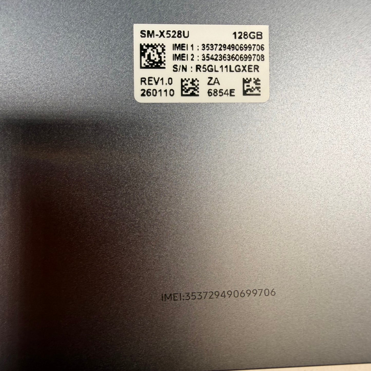 WiFi Only Samsung Galaxy Tab S10 FE+ 10.9" 128GB Graphite SM-X520